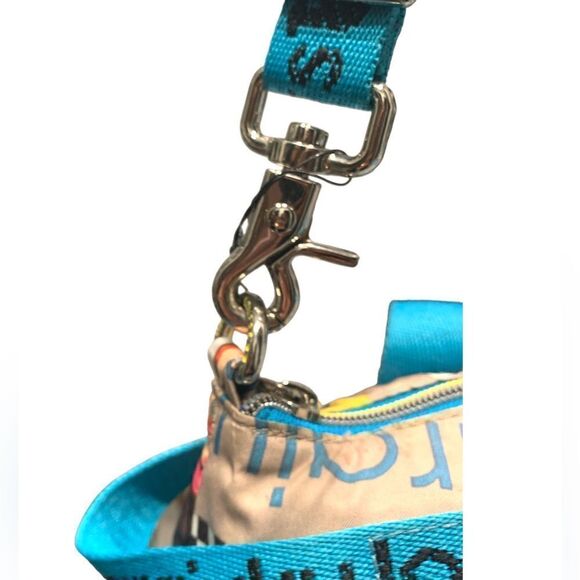 HARAJUKU LOVERS Gwen StefaniLARGE PURSE turquoise beige crossbody+ purse - Picture 4 of 15